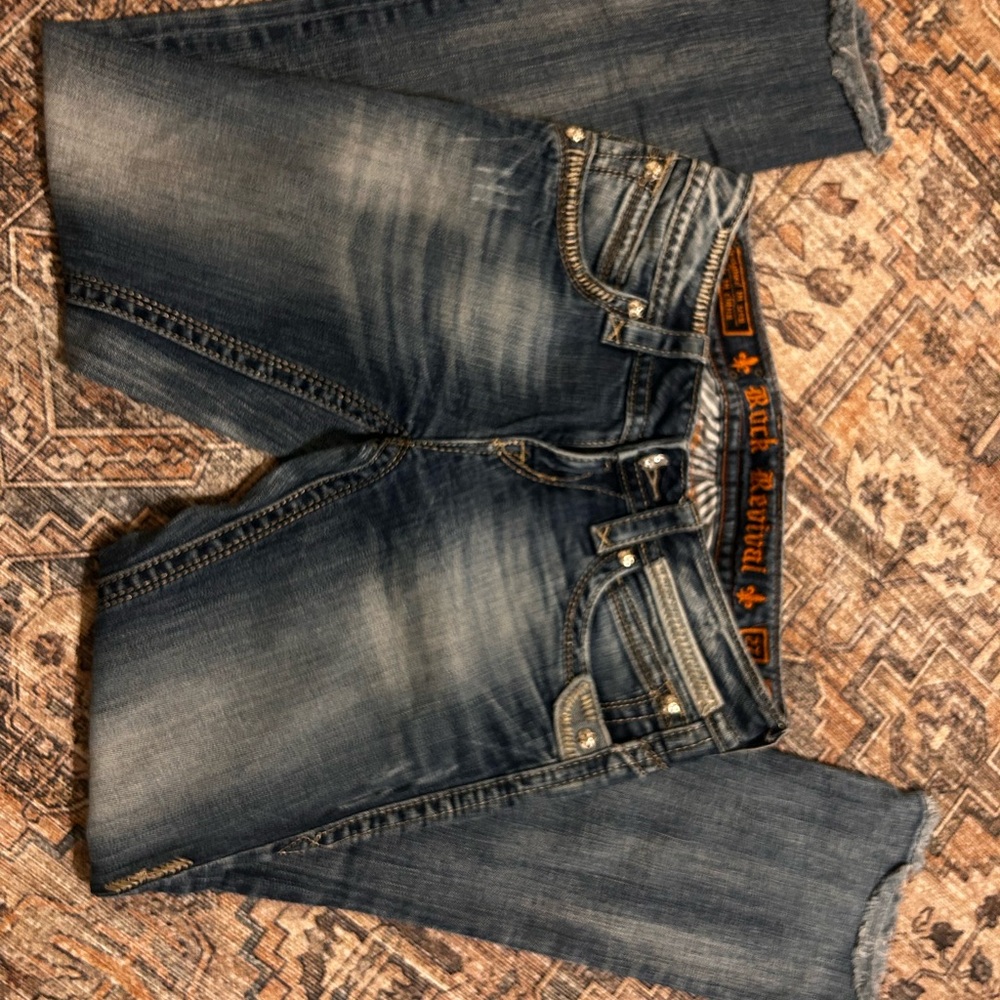 Rock Revival Blue Relaxed Jeans